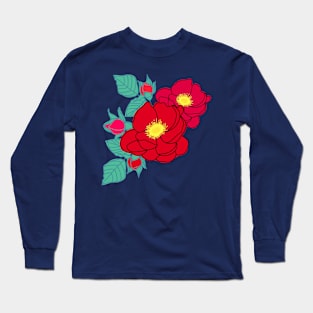 Full bloom red roses Long Sleeve T-Shirt